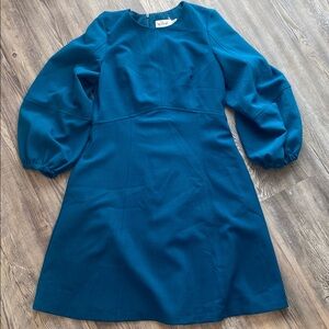 NWOT ELIZA J Teal Sleeved Dress 12
